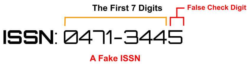 example of a fake ISSN